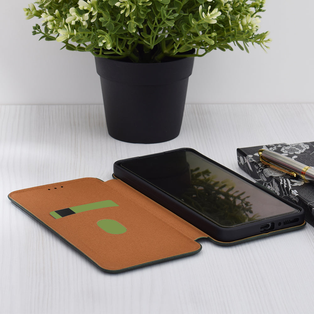 Hülle für Xiaomi Poco C75 / Redmi 14C, Techsuit, Safe Wallet Plus, Grün