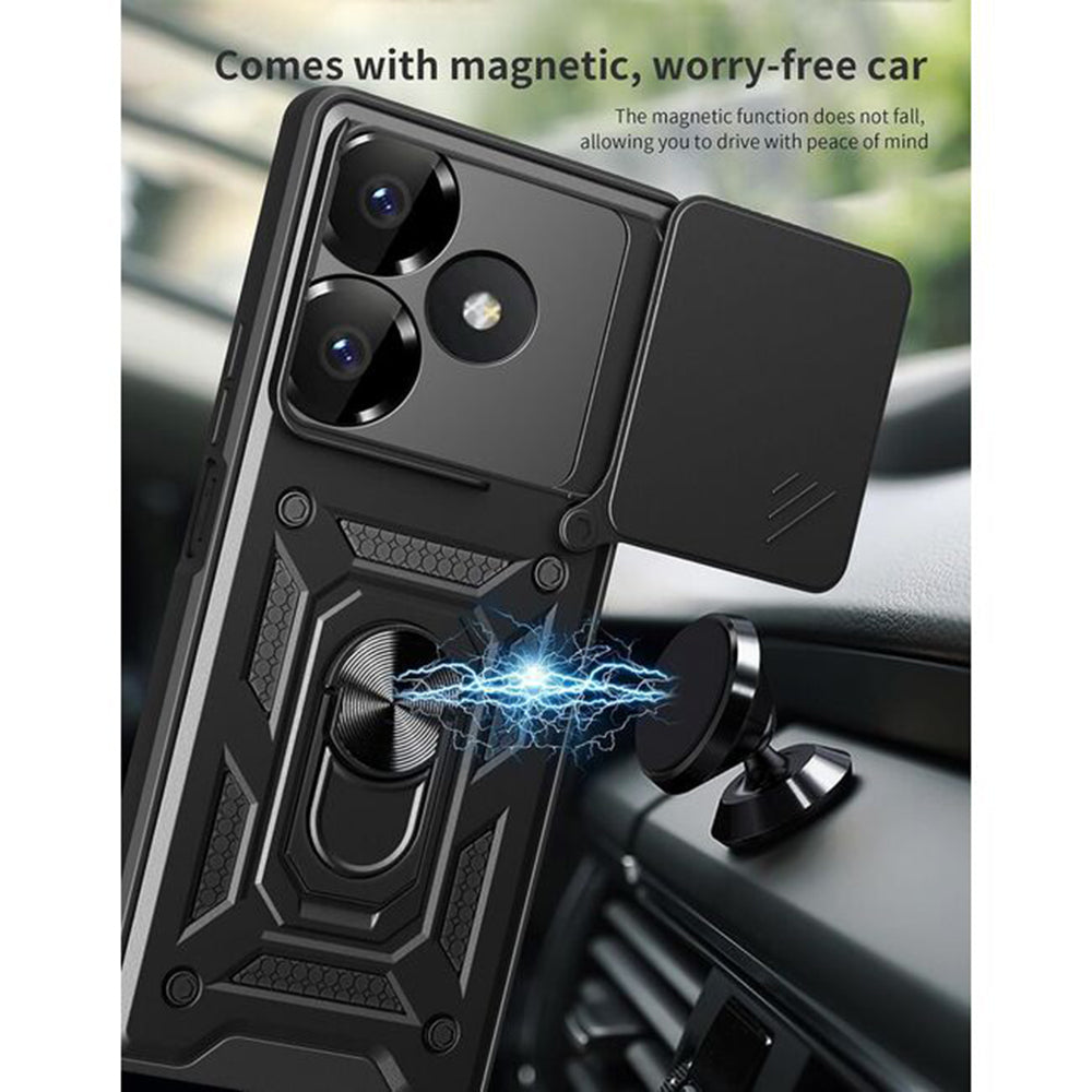 Hülle für Xiaomi Poco M6 4G / Redmi 13, Techsuit, CamShield, Blau