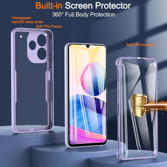 Hülle für Xiaomi Poco M6 4G / Redmi 13, Techsuit, ColorVerse 360, Schwarz