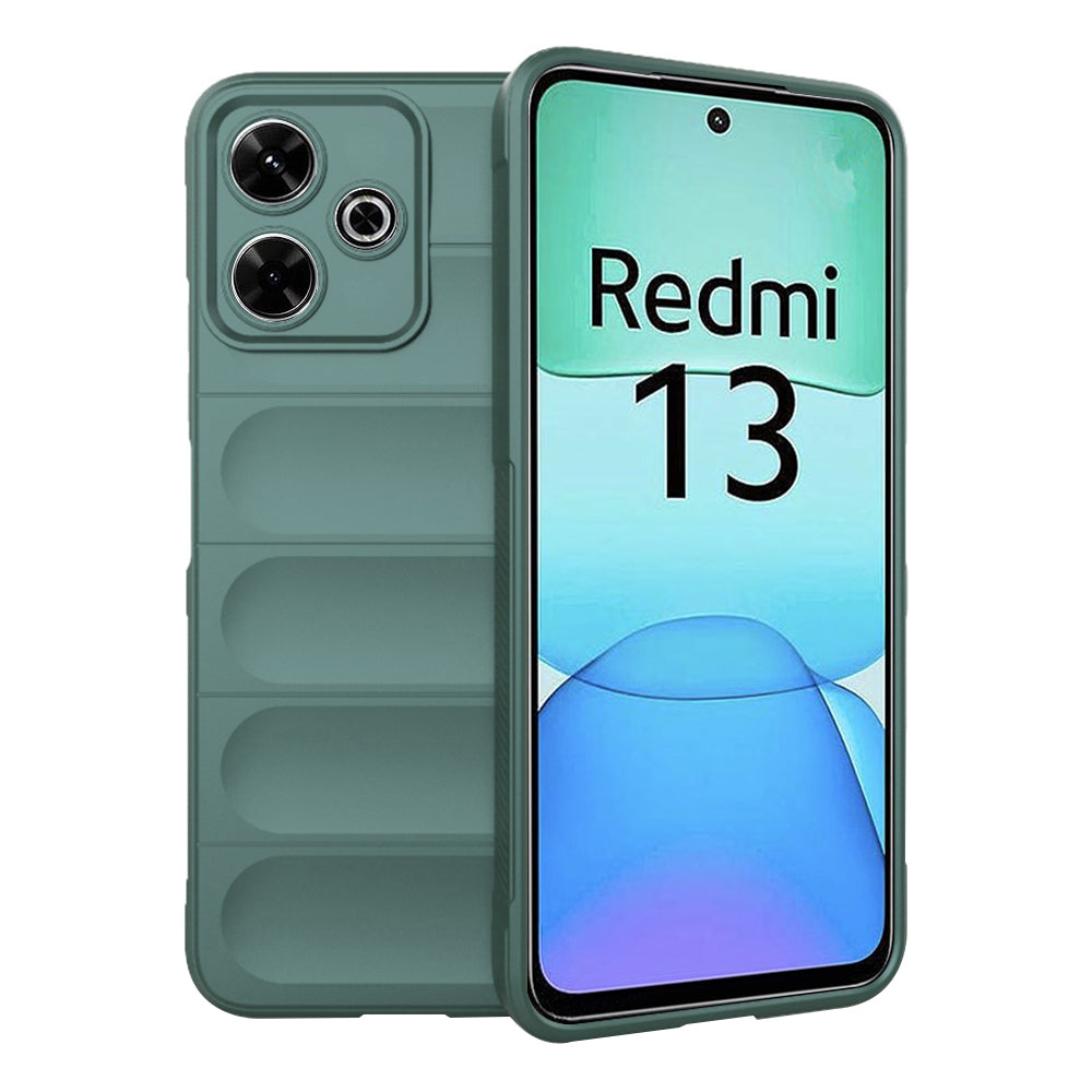 Hülle für Xiaomi Poco M6 4G / Redmi 13, Techsuit, Magic Shield, Grün