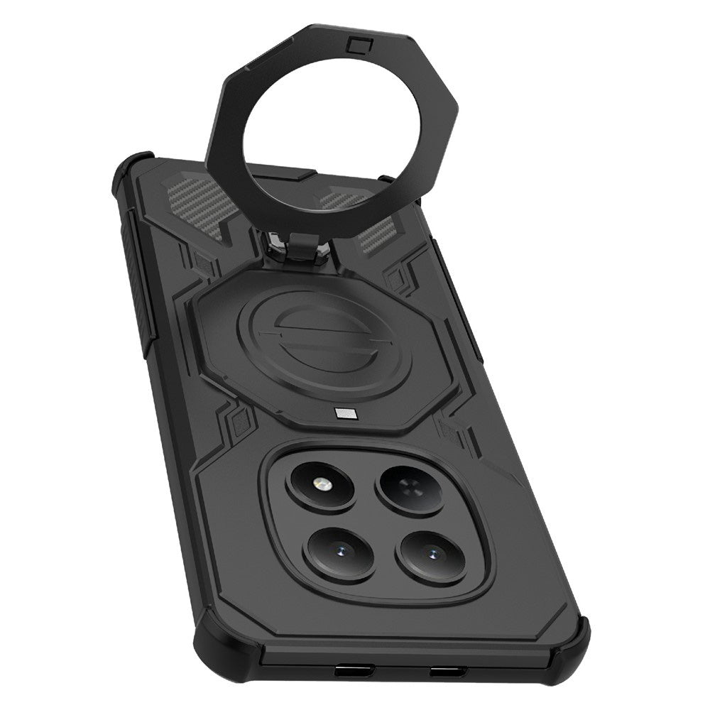 Hülle für Xiaomi Poco M8 / Redmi Note 15 5G, Techsuit, Carbon Shield Pro, Schwarz