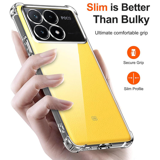 Case for Xiaomi Poco X6 Pro, Techsuit, Shockproof Clear, Transparent