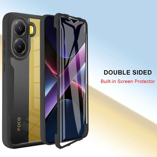 Hülle für Xiaomi Poco X7 Pro, Techsuit, ColorVerse 360, Schwarz