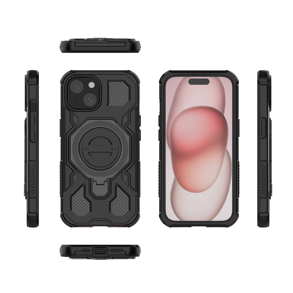Hülle für Xiaomi Redmi 15 5G / 15 4G, Techsuit, Carbon Shield Pro, Weiß