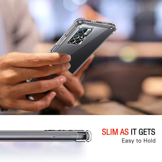 Case for Xiaomi Redmi Note 11S / Note 11, Techsuit, Shockproof Clear, Transparent