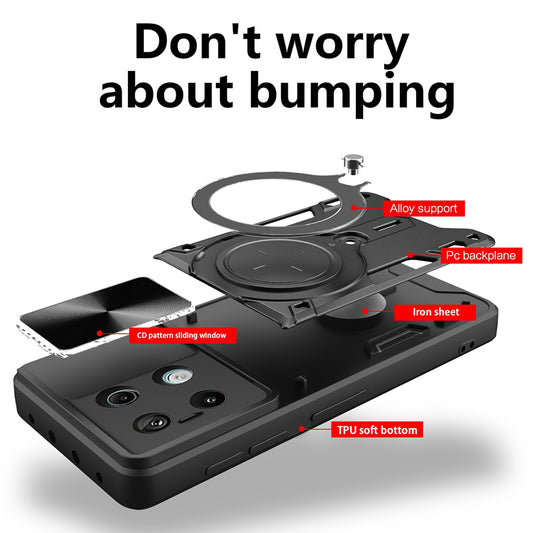 Hülle für Xiaomi Redmi Note 13 5G, Techsuit, CamGuard Pro, Schwarz