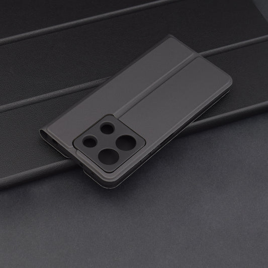 Hülle für Xiaomi Redmi Note 13 5G, Techsuit, Magskin Book, Schwarz