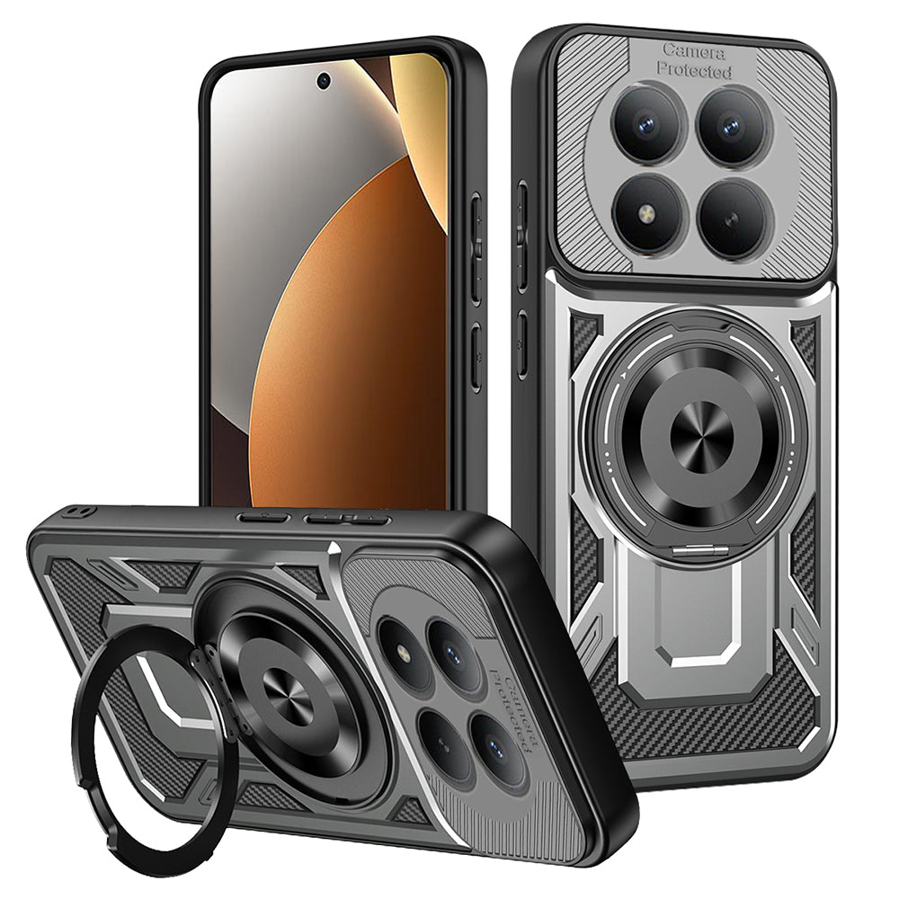 Hülle für Xiaomi Redmi Note 15 Pro 5G, Techsuit, RuggedCam, Grau