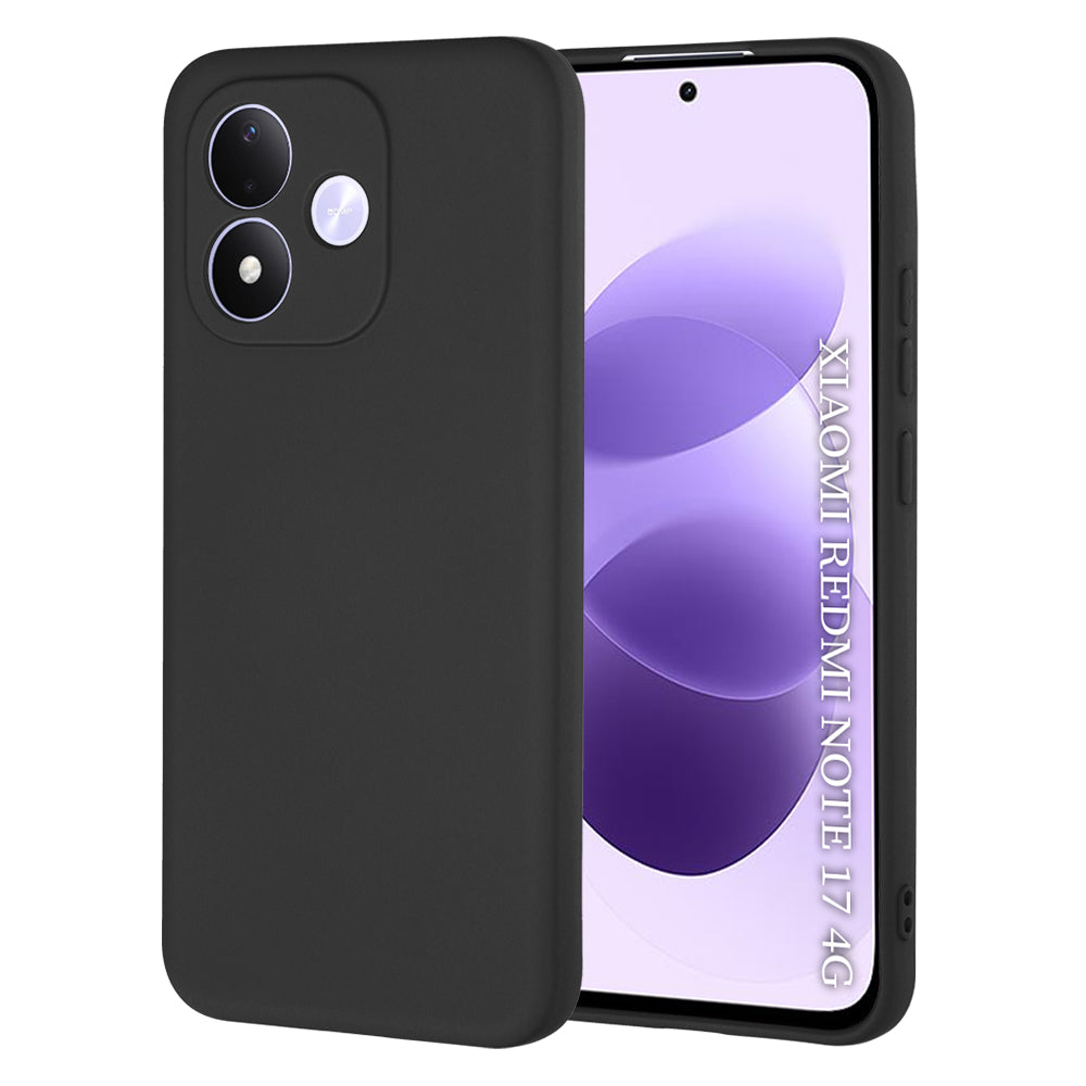 Hülle für Xiaomi Redmi Note 17 4G / Note 17 5G, Techsuit, SoftFlex, Schwarz