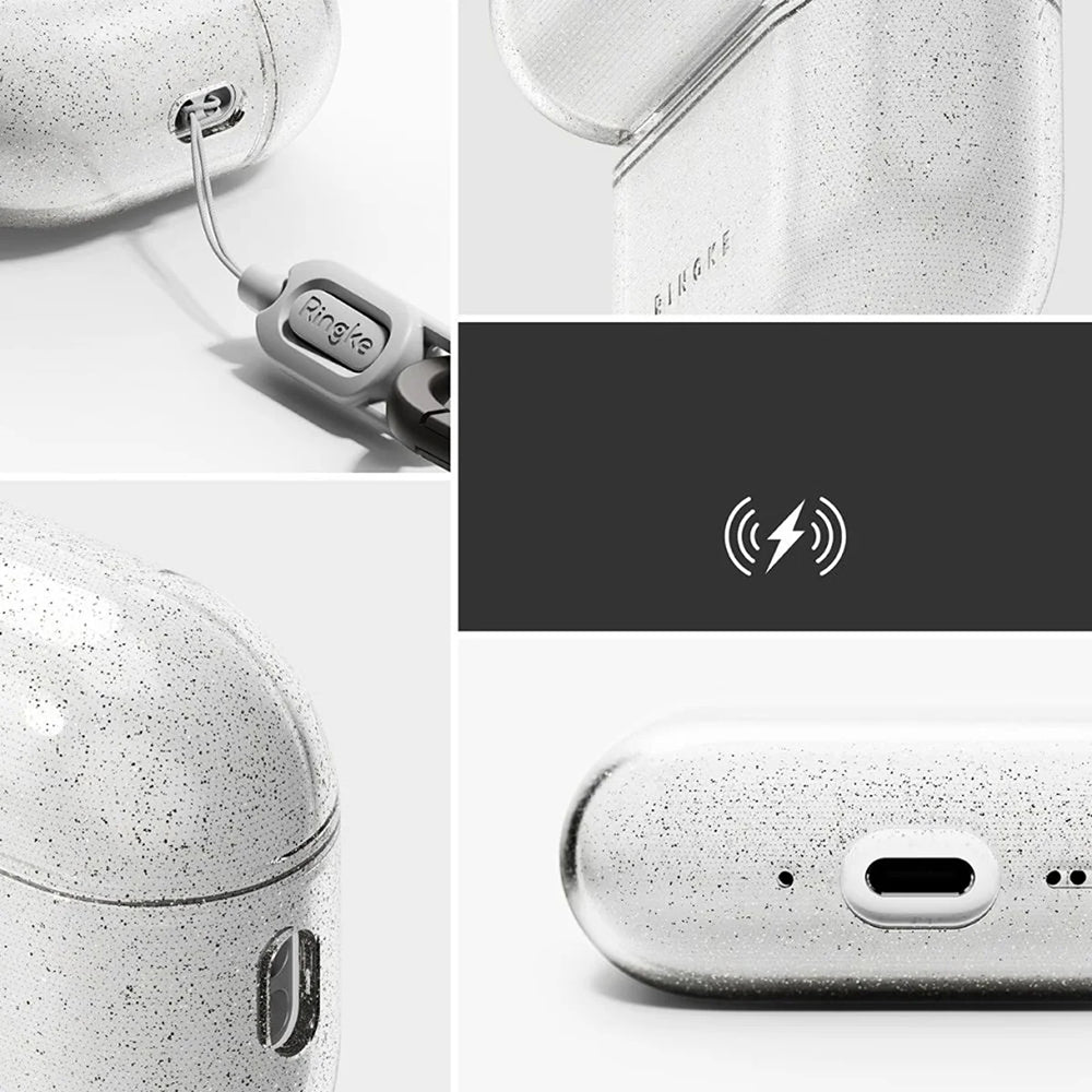 Ringke Air Glitter Hülle für Apple AirPods Pro 3, Transparent