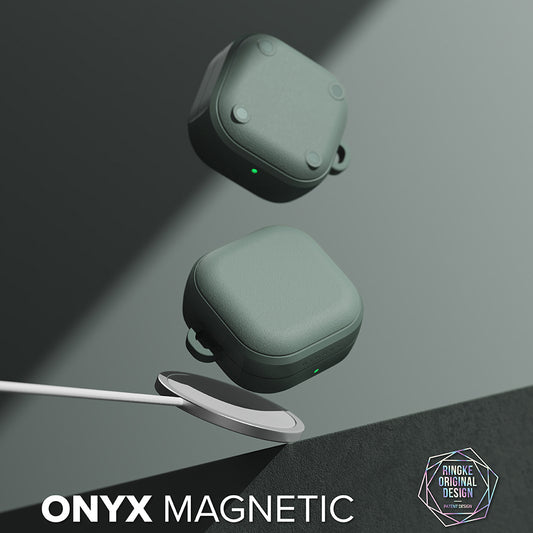 Ringke Onyx Magnetic Hülle für Samsung Galaxy Buds4 / Buds4 Pro, Grün