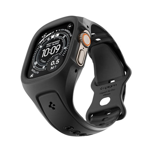 Spigen Liquid Air Pro Hülle für Apple Watch Ultra Series, Schwarz ACS05463