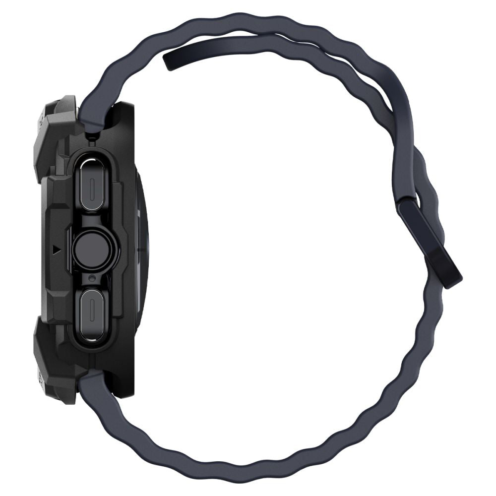 Spigen Rugged Armor Hülle für Samsung Galaxy Watch Ultra, Schwarz