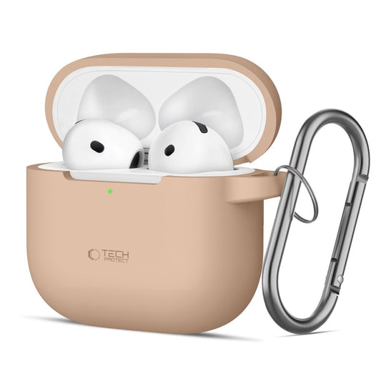 Tech-Protect Silicone Hook Hülle für Apple AirPods 4, Beige