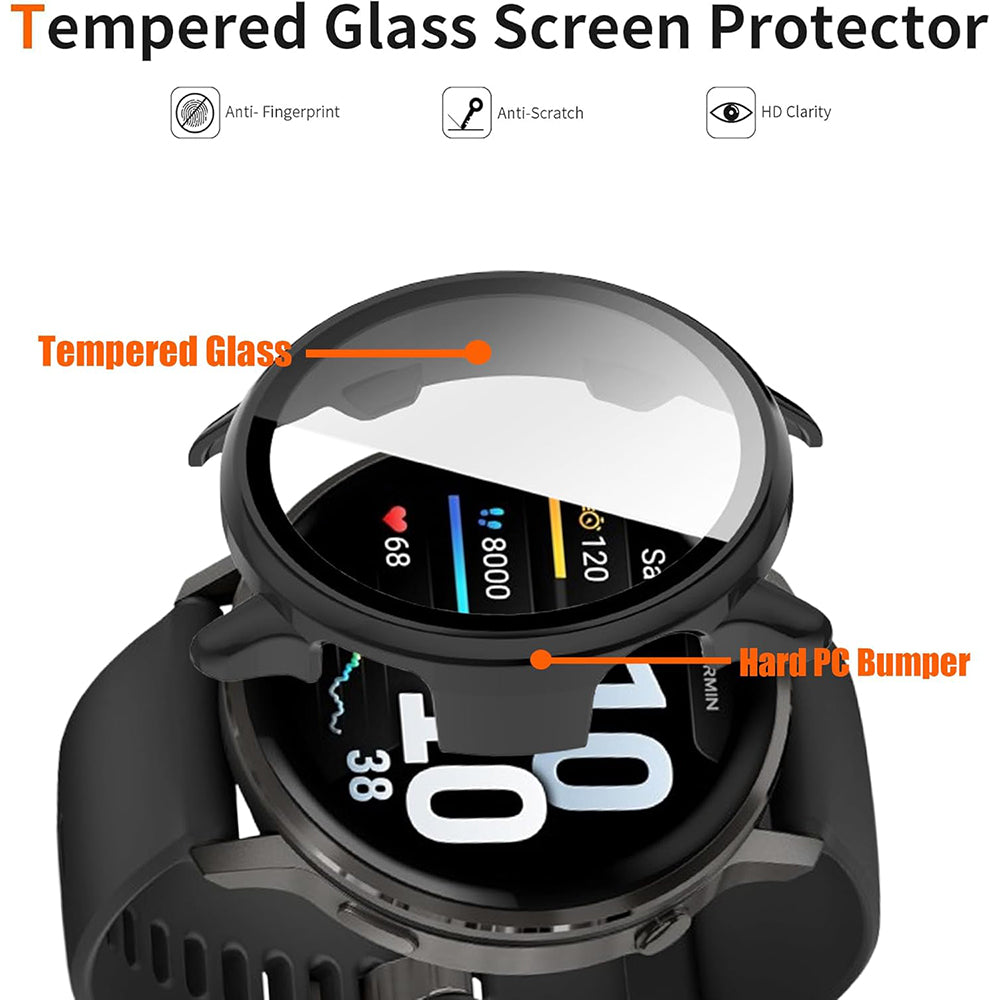Techsuit Defense360 Pro Case for Garmin Venu 4 41mm, Black