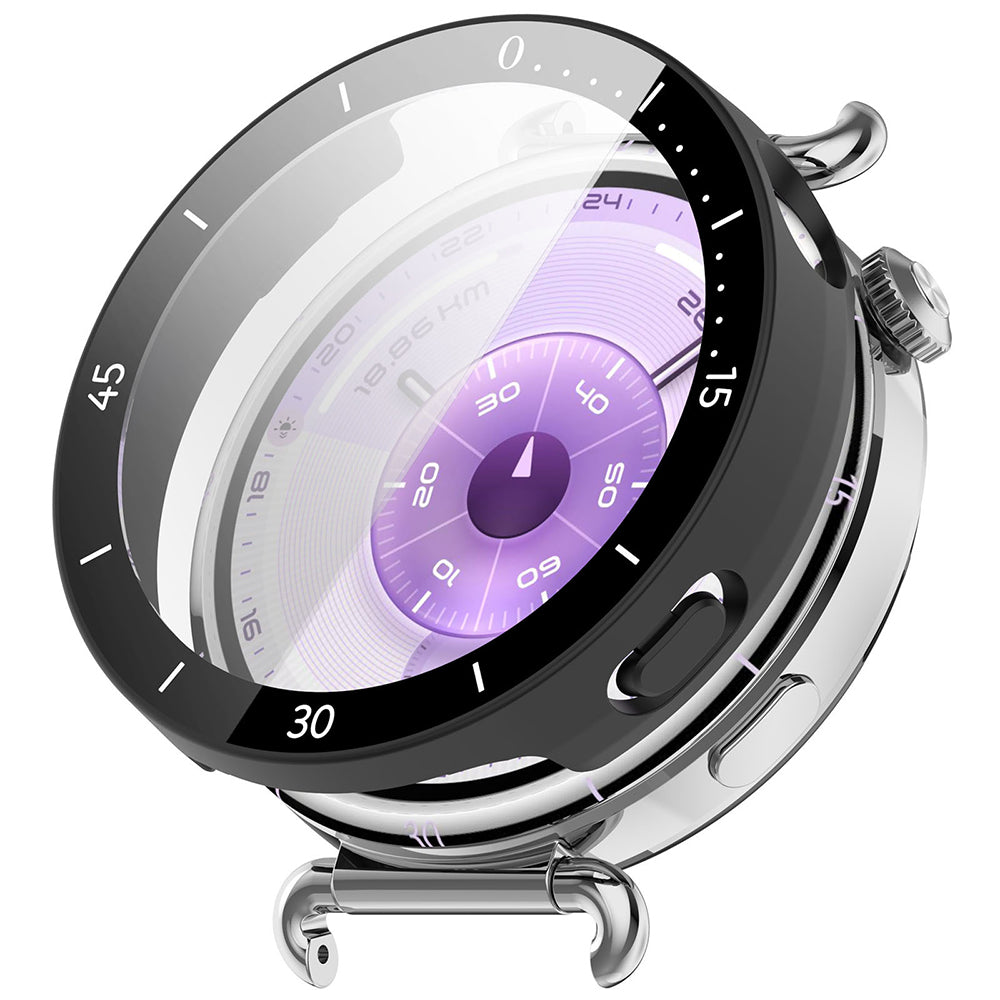 Techsuit Defense360 Pro Bezel Hülle für Huawei Watch GT 6 41mm, Mattschwarz