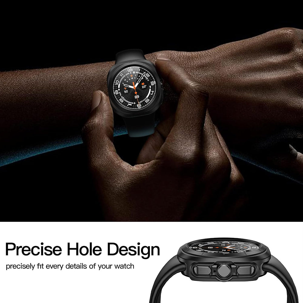 Techsuit Defense360 Pro Hülle für Samsung Galaxy Watch Ultra, Schwarz