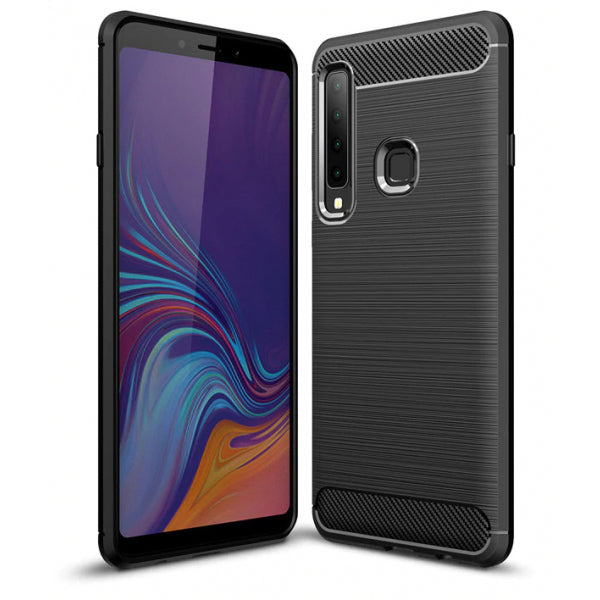Gehäuse für Samsung Galaxy A7 (2018) A750, Forcell, Carbon, Schwarz