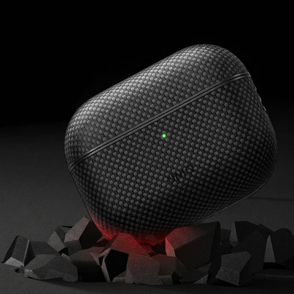 UNIQ Keva Prime Hülle für Apple AirPods Pro 3, Schwarz