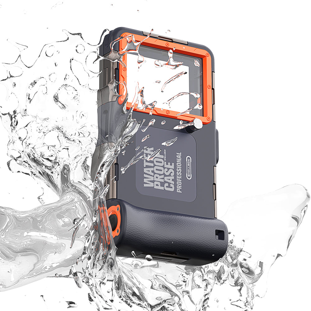 Universal Wasserdichte Handyhülle max. 6,8 Zoll, ShellBox, Schwarz