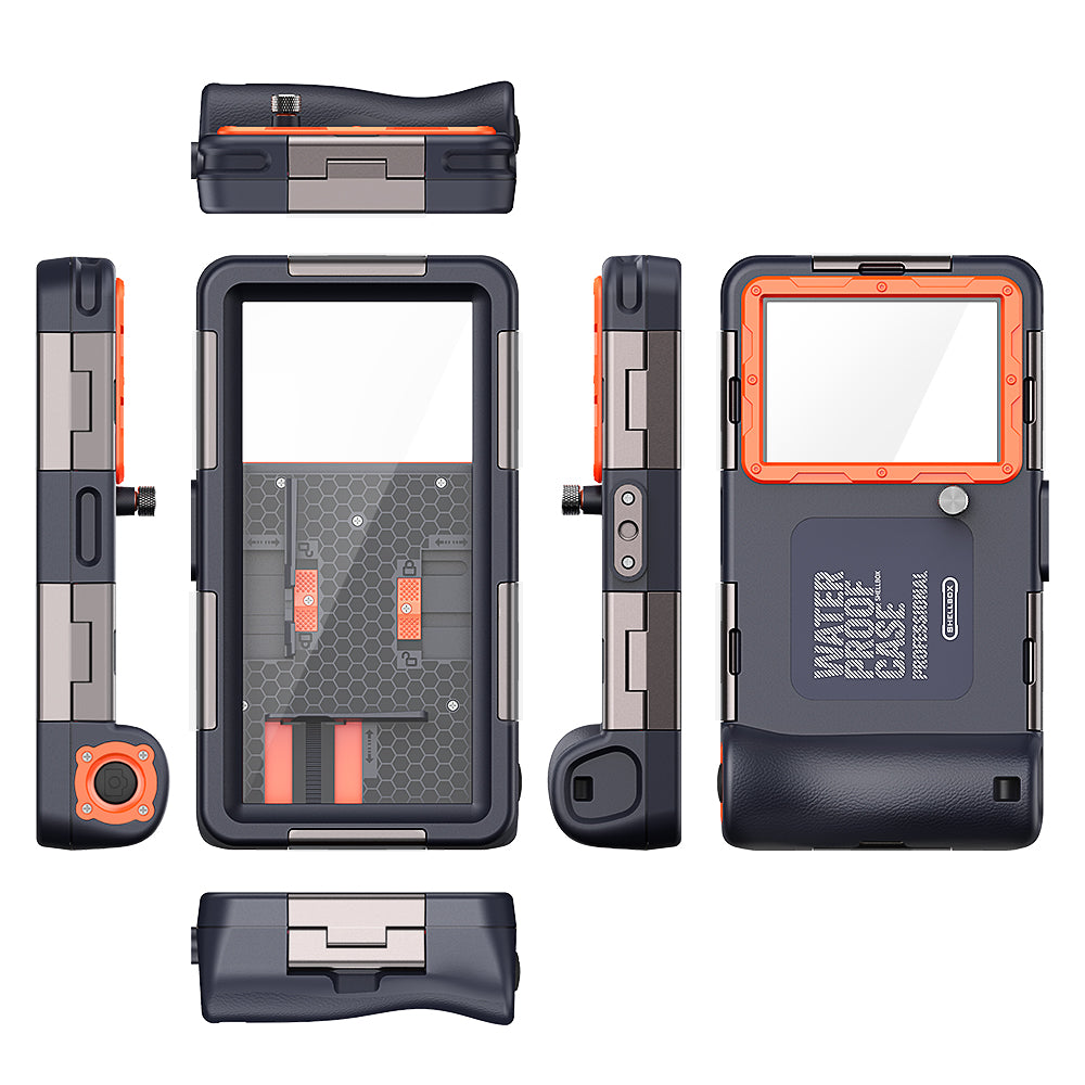 Universal Wasserdichte Handyhülle max. 6,8 Zoll, ShellBox, Schwarz