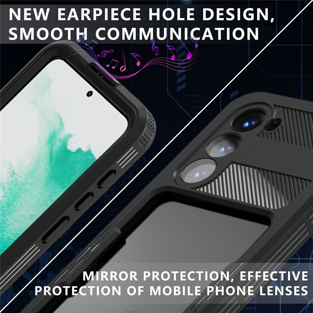 Wasserdichte Hülle für Samsung Galaxy S26 Plus S947, ShellBox, Schwarz