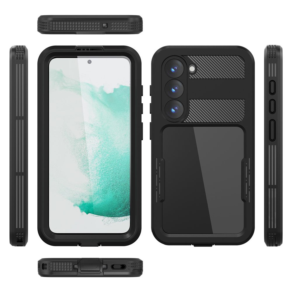 Wasserdichte Hülle für Samsung Galaxy S26 Plus S947, ShellBox, Schwarz