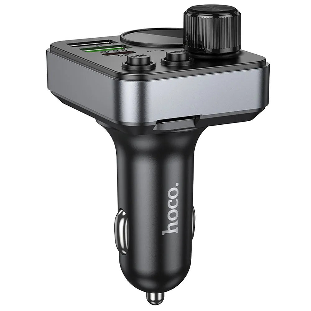 FM Bluetooth Modulator HOCO E86, 2 x USB-A - 1 x USB-C - 1 x microSD