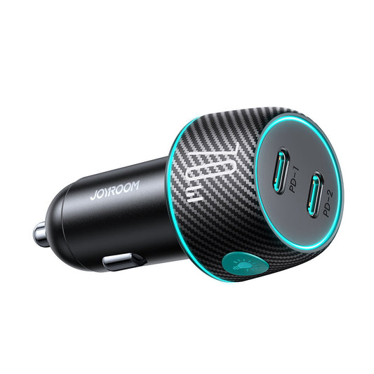 Joyroom Autoladegerät JR-CCN02, 70W, 3A, 2 x USB-C, Schwarz