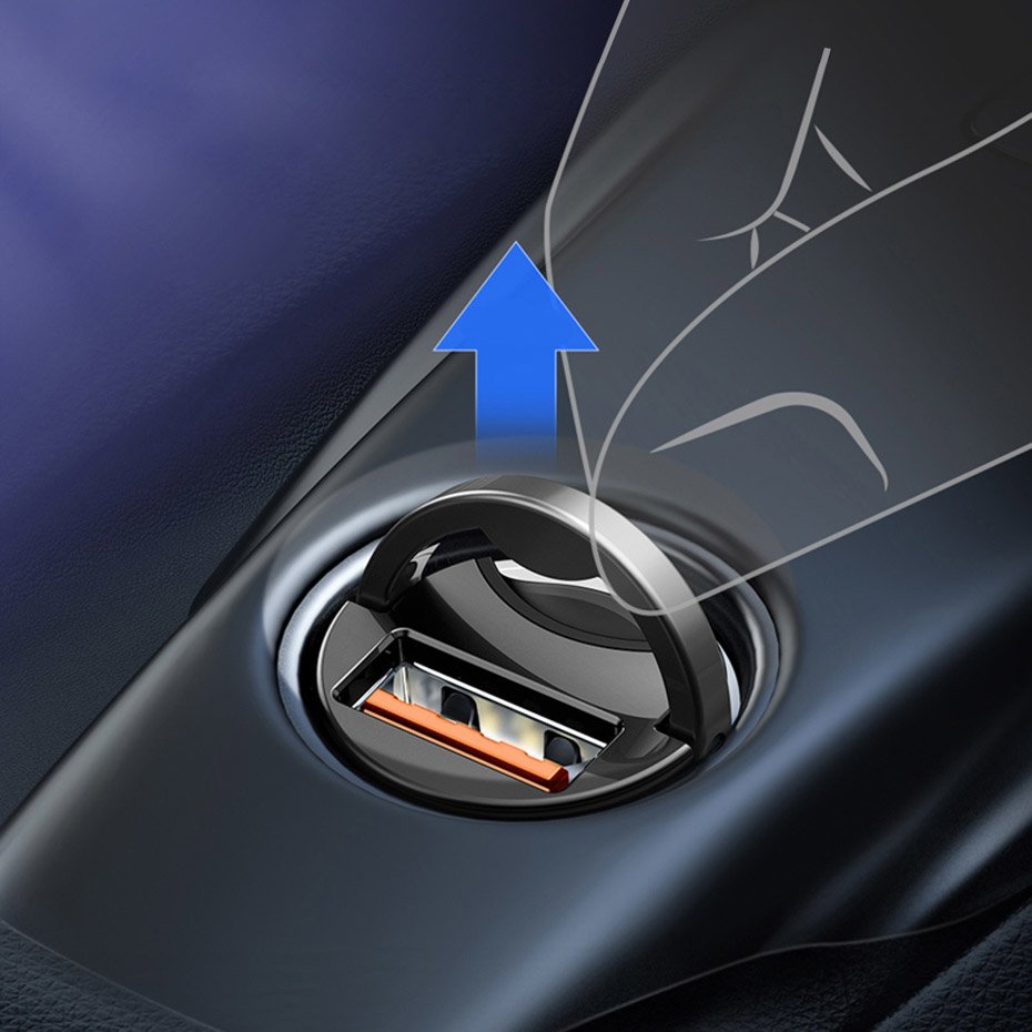 Autoladegerät Baseus Star Mini, 30W, 5A, 1 x USB-C, Grau VCHX-B0G