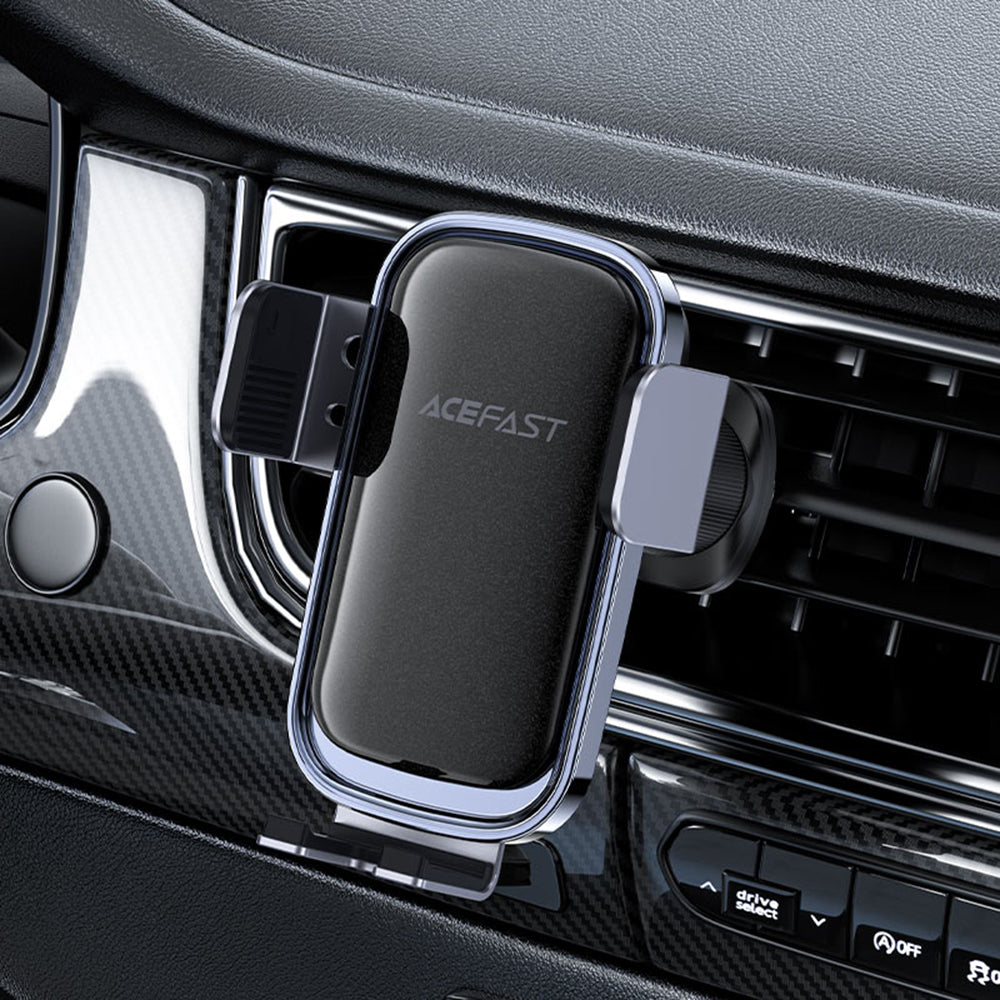 Acefast D39 Car Mount with Solar Panel, Universal, Black
