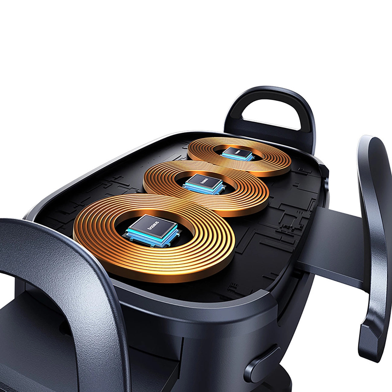 Baseus LightChaser Kfz-Wireless-Ladegerät, 15W, 1.67A, Schwarz, Wiederverpackt C40355901111-00