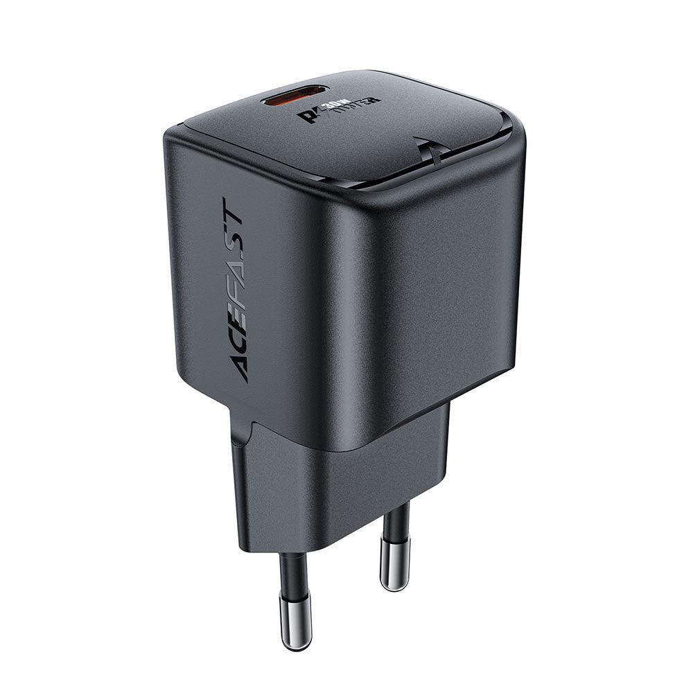 Netzladegerät Acefast A77, 30W, 3A, 1 x USB-C, Schwarz
