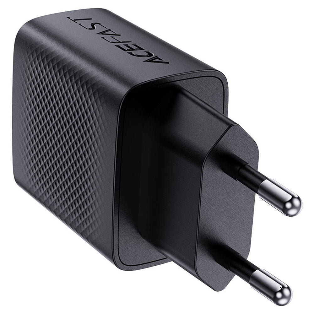 Acefast A78 Netzladegerät, 20W, 3A, 1 x USB-A - 1 x USB-C, Schwarz