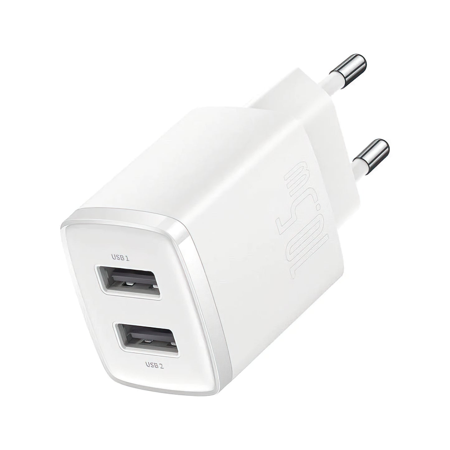 Baseus Compact Netzladegerät, 10.5W, 2.1A, 2 x USB-A, Weiß CCXJ010202