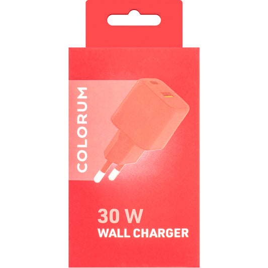 Netzwerk-Ladegerät Colourum CLS30-AC-02, 30W, 3A, 1 x USB-A - 1 x USB-C, Magenta