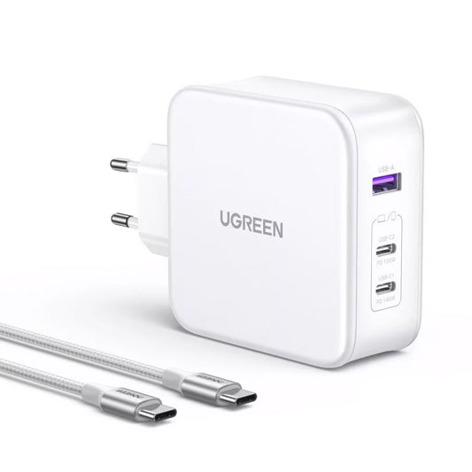 UGREEN CD289, 140W, 5A, 1 x USB-A - 2 x USB-C, Weiß