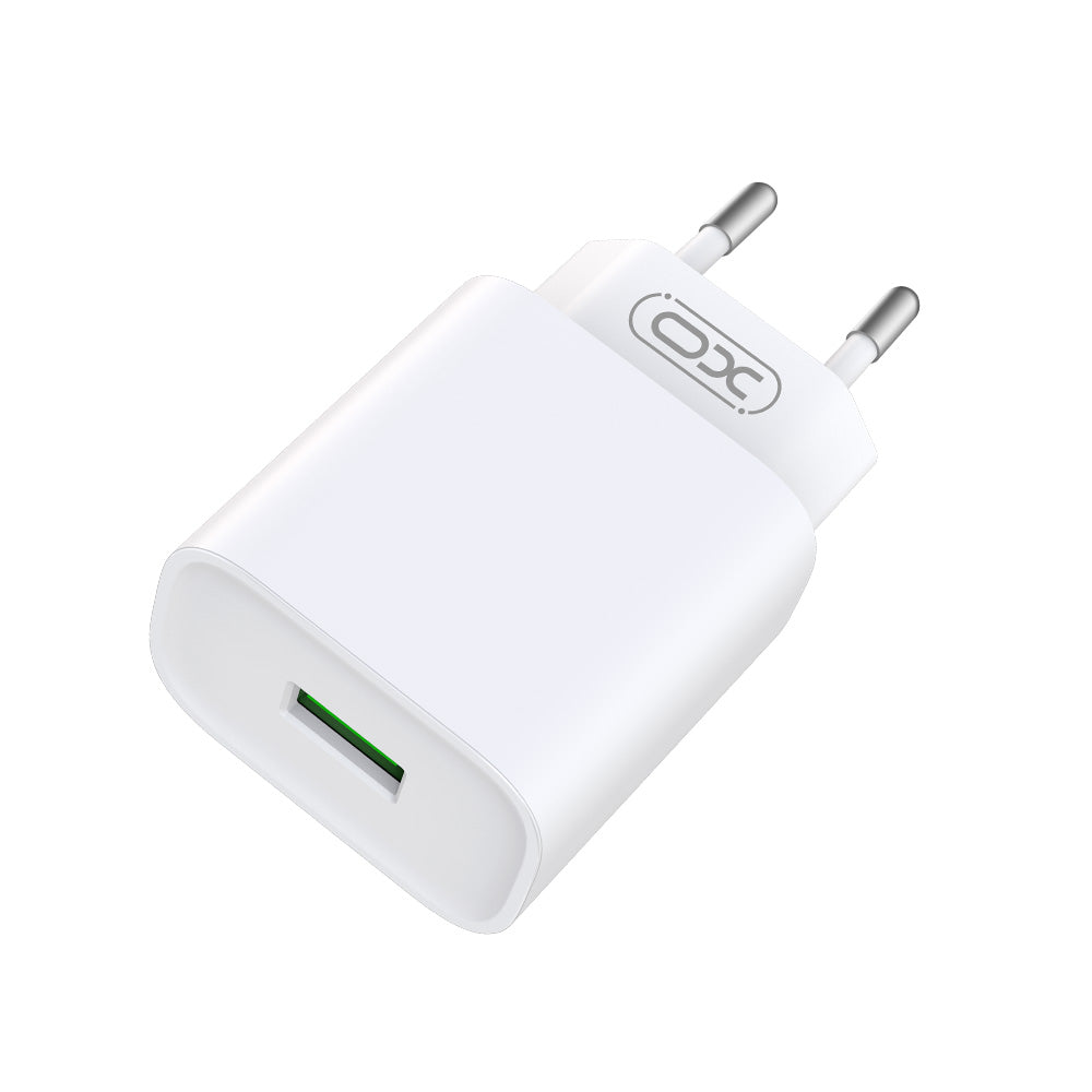 Network Charger with USB-C Cable XO Design CE02D, 18W, 3A, 1 x USB-A, White