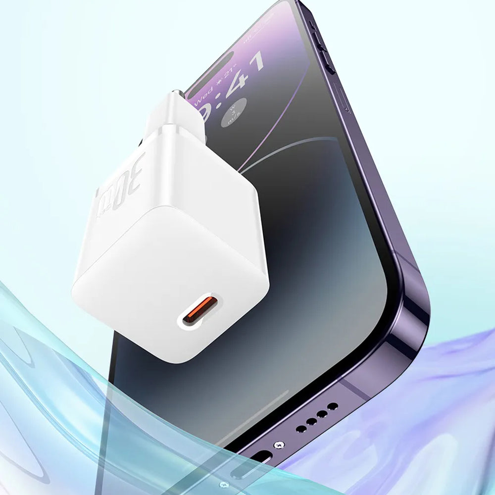 Baseus GaN5S USB-C Cable Network Charger GaN5S, 30W, 3A, 1 x USB-C, White P1011090902213-00