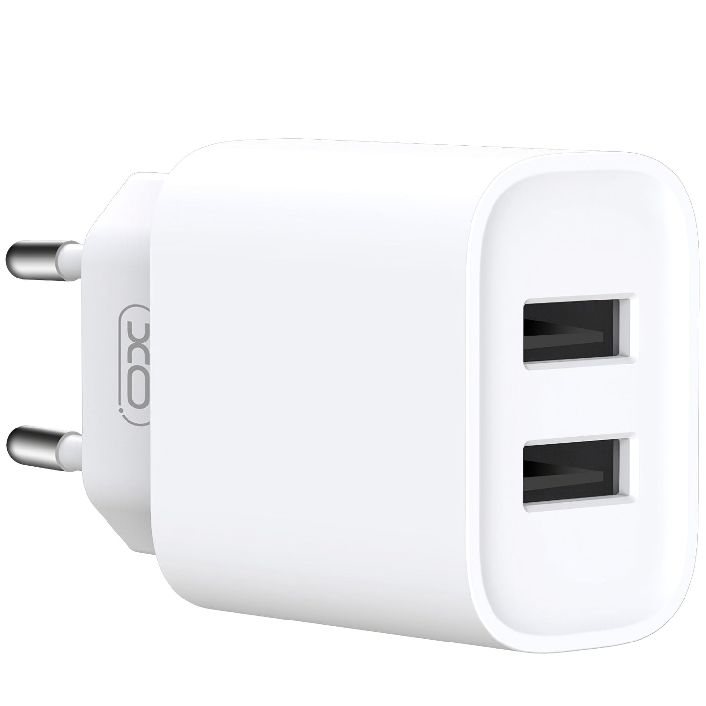 XO Design XO Design BPCE02C USB-C Kabel Netzwerk-Ladegerät, 10.5W, 2.1A, 2 x USB-A, Weiß