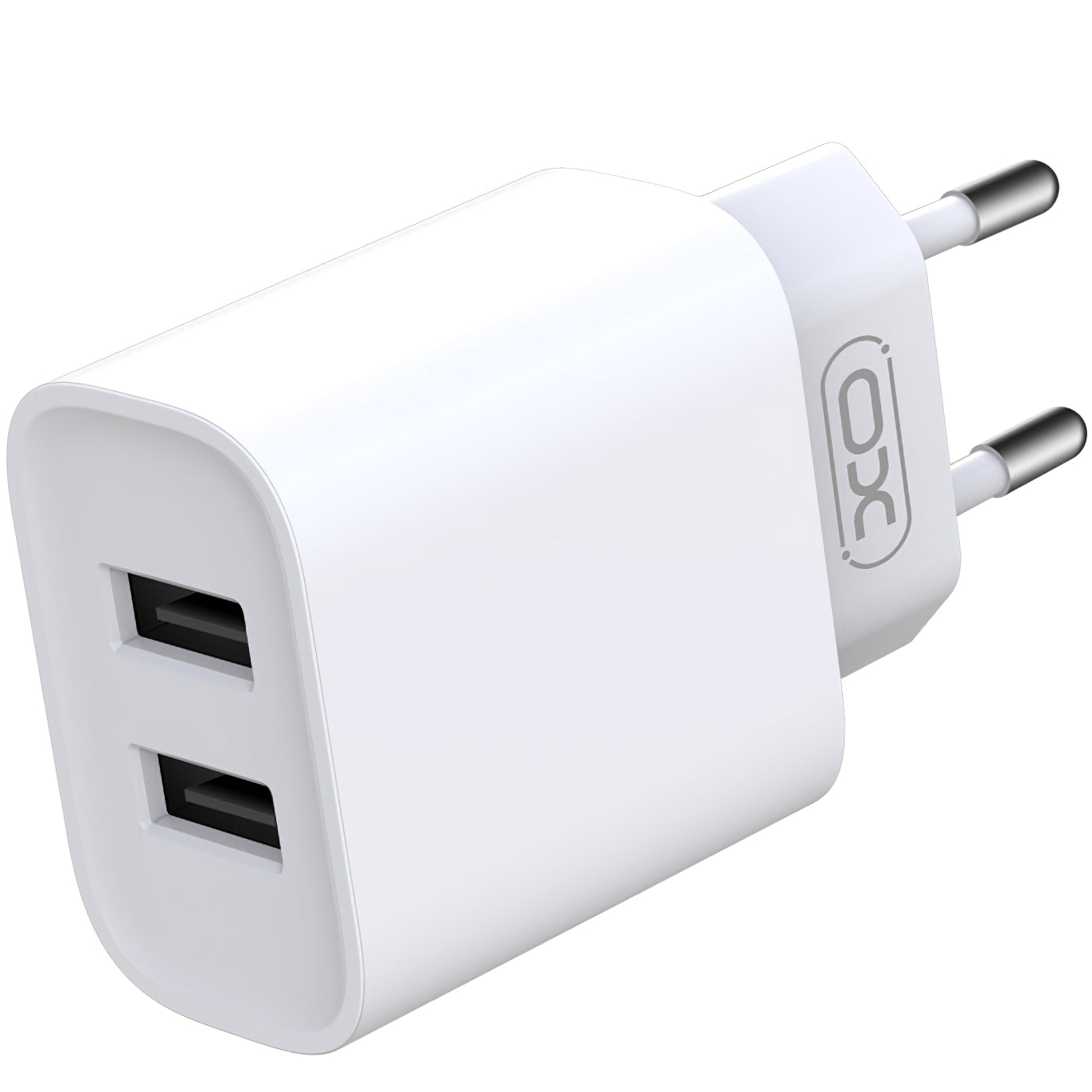 XO Design XO Design BPCE02C USB-C Kabel Netzwerk-Ladegerät, 10.5W, 2.1A, 2 x USB-A, Weiß