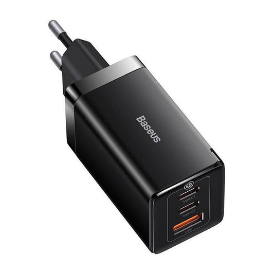 Netzladegerät mit USB-C Kabel Baseus GaN5 Pro, 65W, 3.25A, 1 x USB-A - 2 x USB-C, Schwarz C0206500