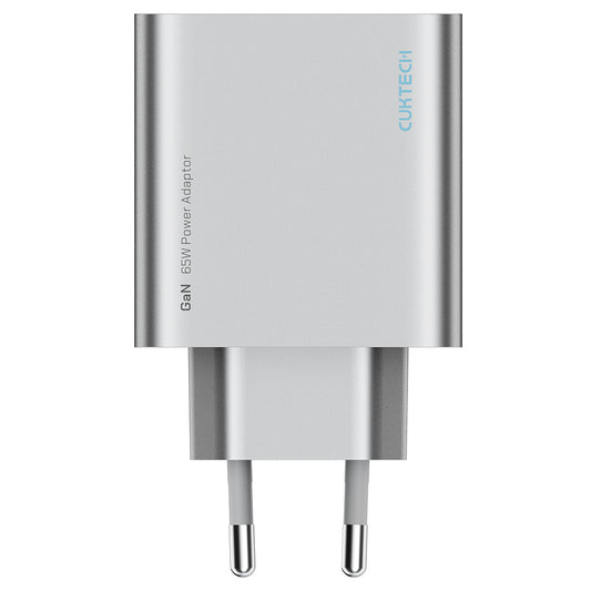 Cuktech Netzladegerät, 65W, 3,25A, 1 x USB-A - 2 x USB-C, Weiß CUK0A15CEUSL