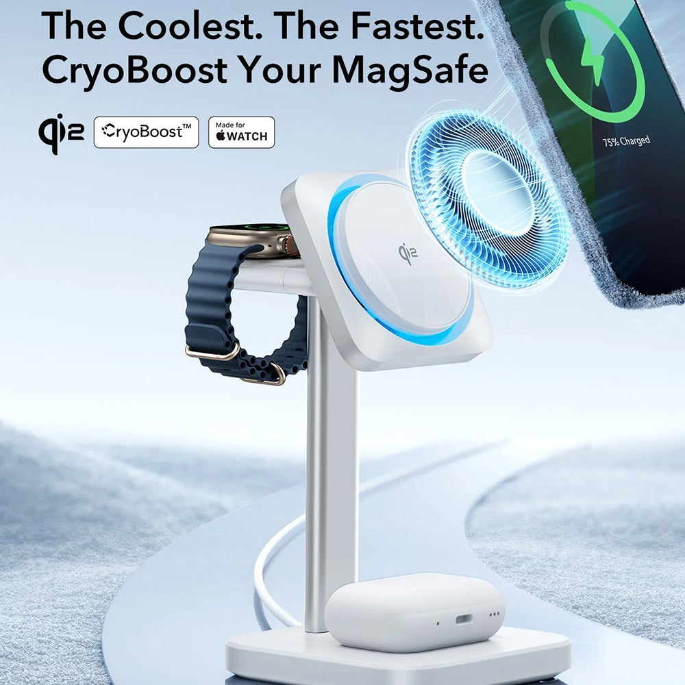 ESR CryoBoost 3in1 Wireless Netzladegerät, 25W, 1.67A, Schwarz