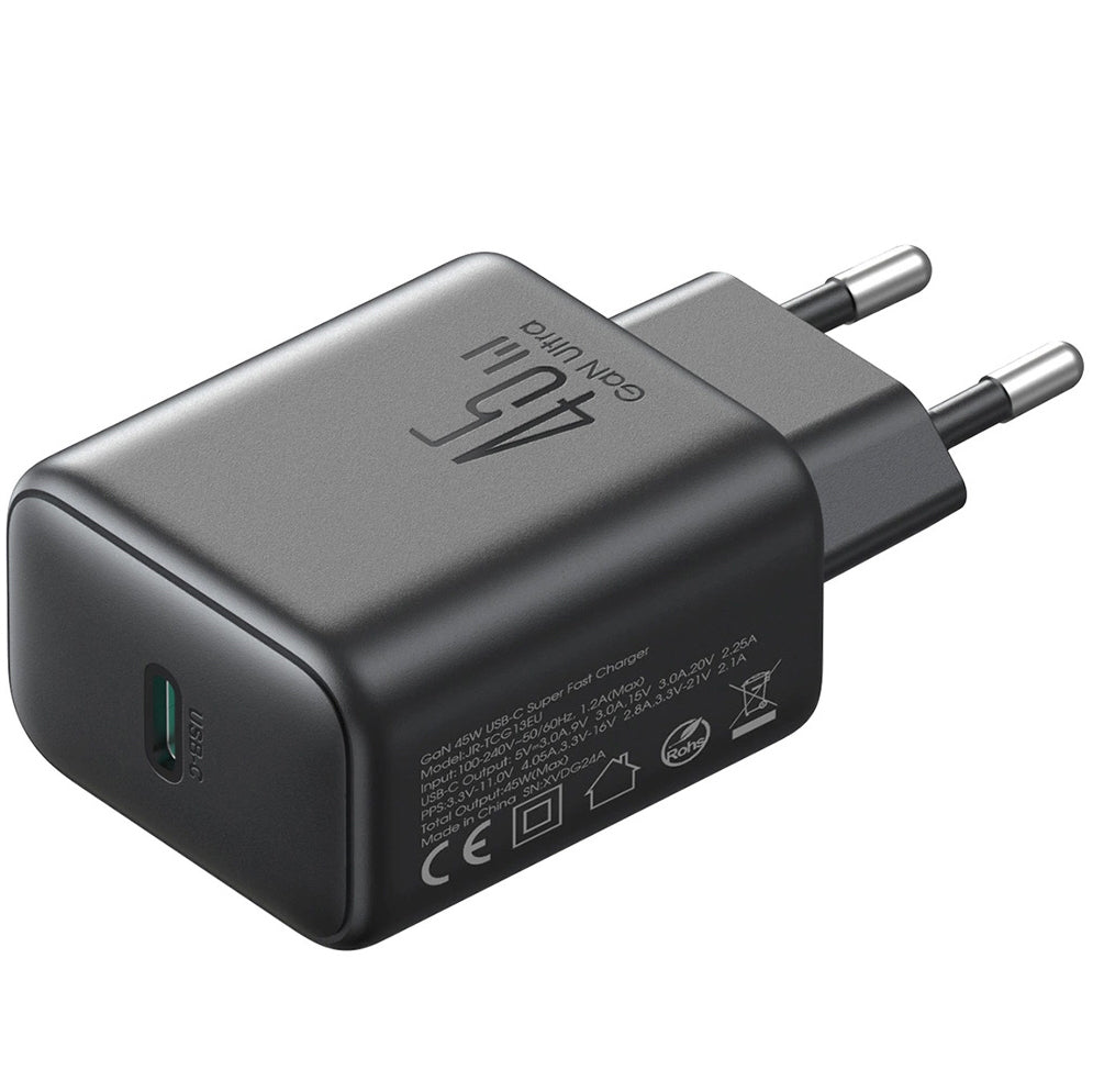 Joyroom JR-TCG13 Network Charger, 45W, 3A, 1 x USB-C, Black