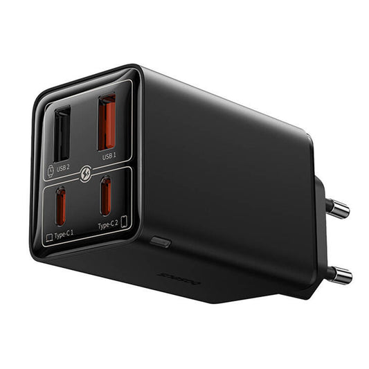 USB-C Netzwerk-Ladegerät Baseus GaN 6 Pro, 65W, 3,25A, 2 x USB-A - 2 x USB-C, Schwarz P10162701113113-00