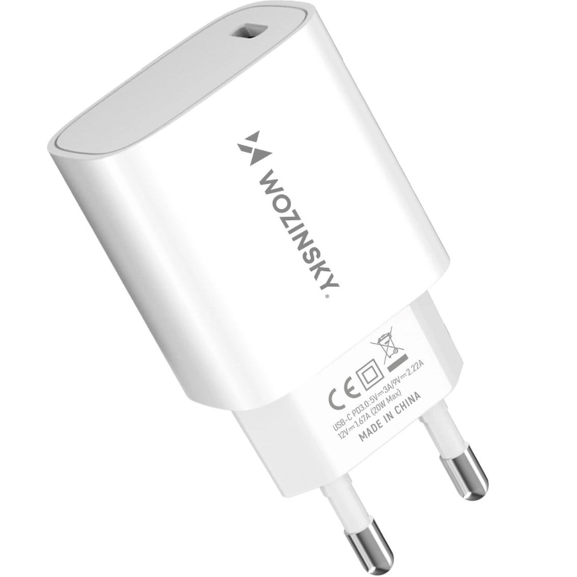 Netzteil WZK WGWCCW, 20W, 3A, 1 x USB-C, Weiß