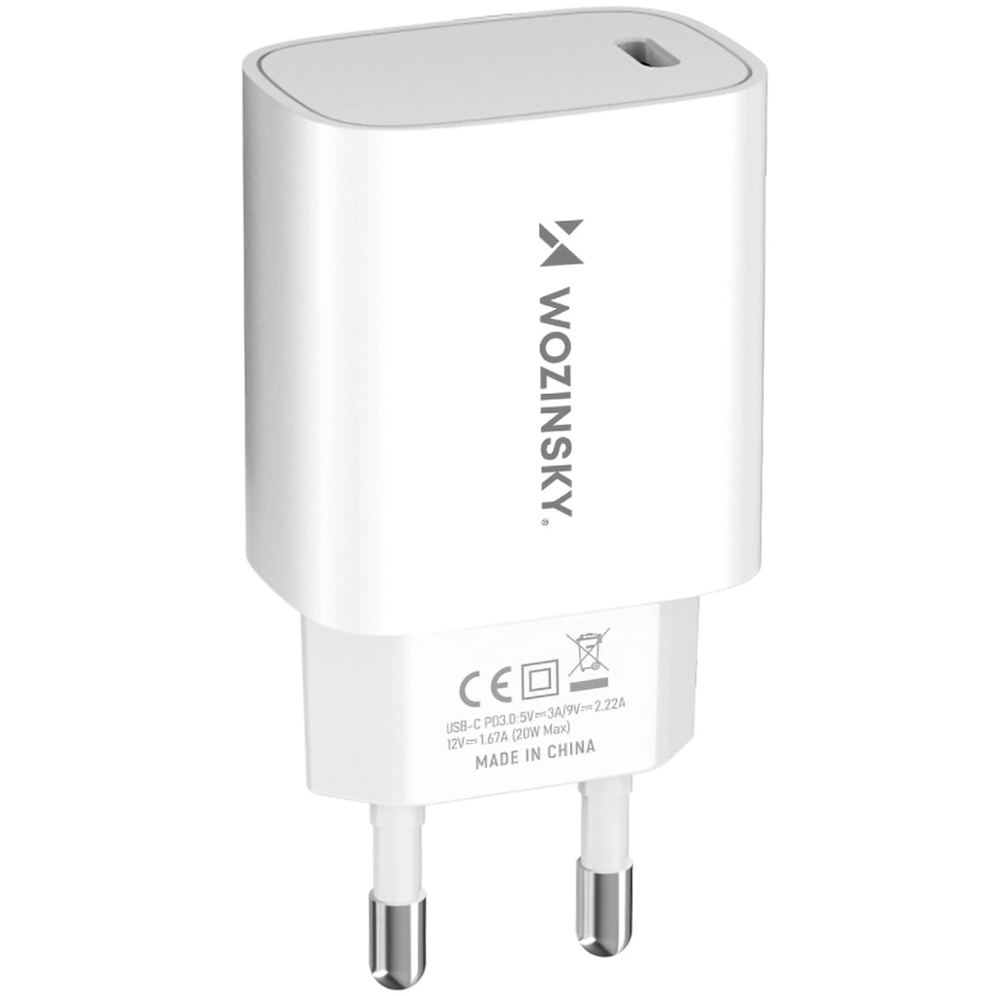 Netzteil WZK WGWCCW, 20W, 3A, 1 x USB-C, Weiß
