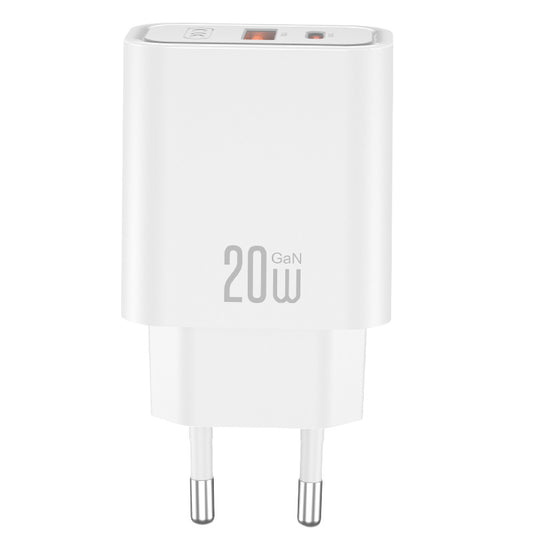 Netzteil XO Design CE40, 20W, 3A, 1 x USB-A - 1 x USB-C, Weiß