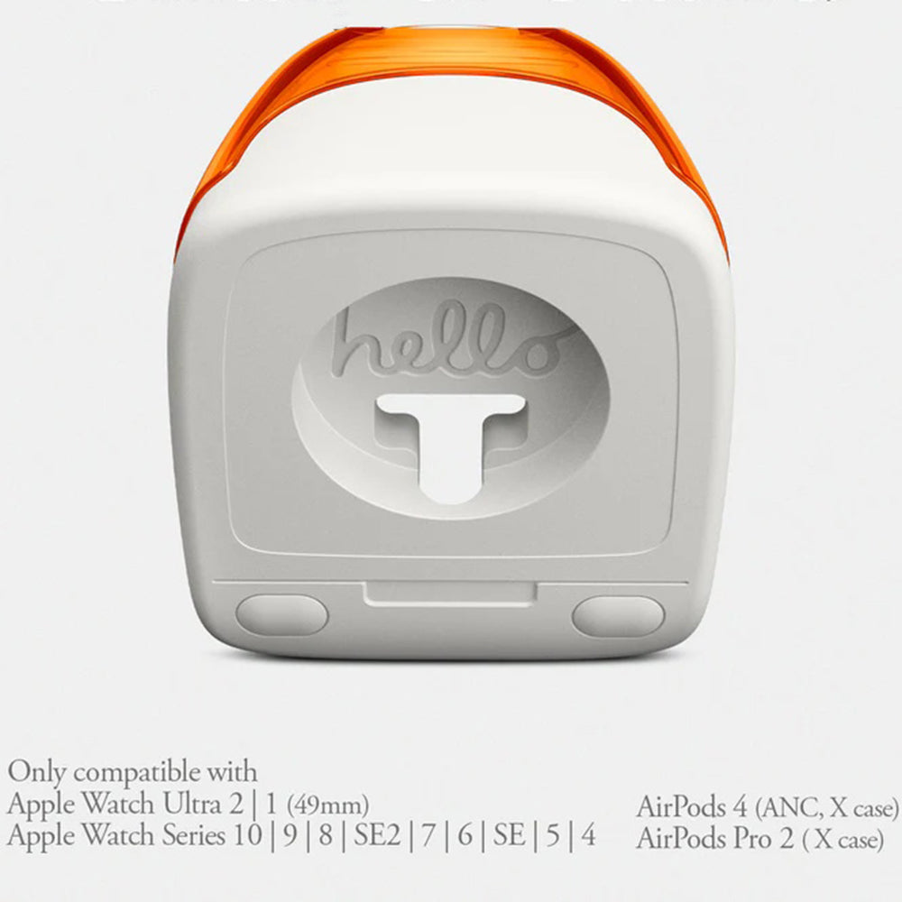 Spigen C1 Classic Halterung für Apple Watch Series Wireless-Ladegerät, Rot AMP09341